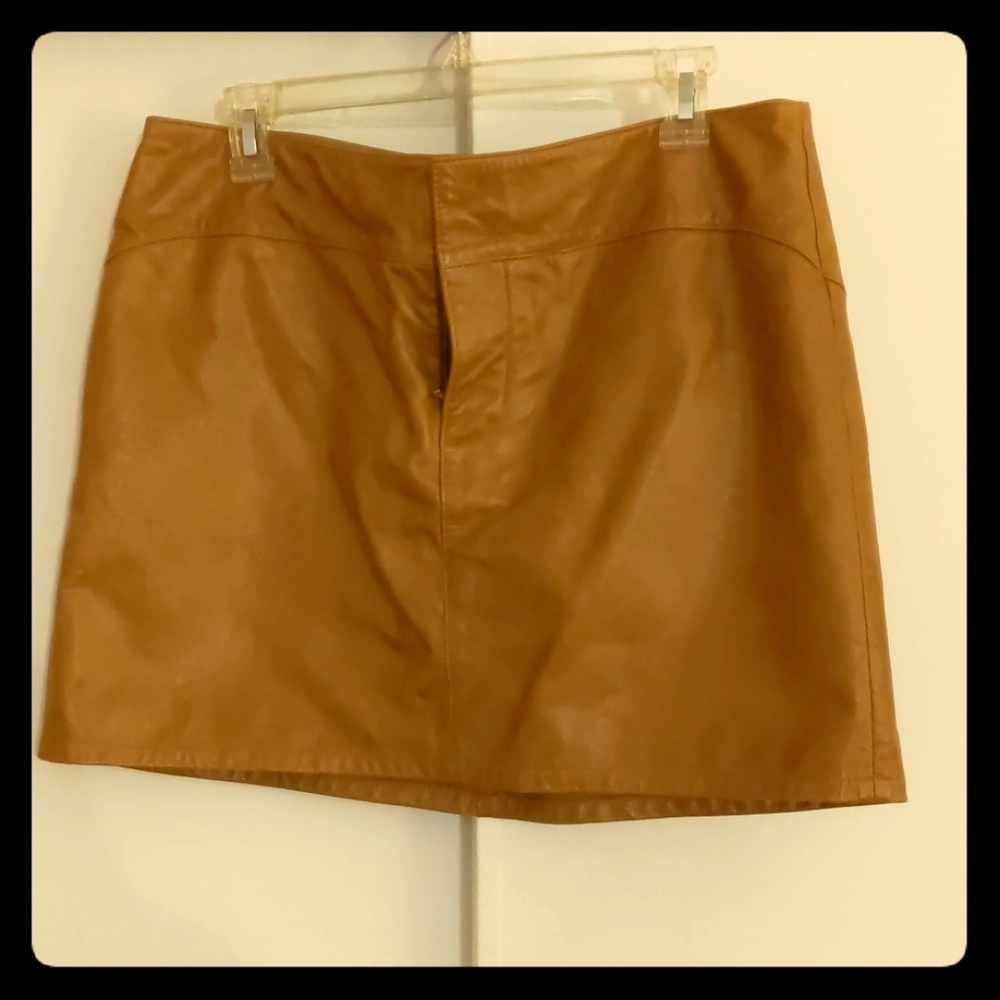Genuine Leather Skirt